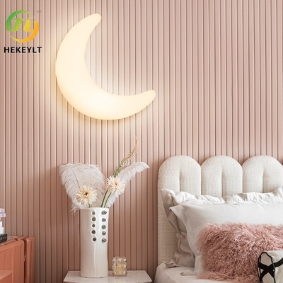 الحد الأدنى من مصباح حائط على شكل قمر لغرفة الأطفال خلفية لغرفة النوم بجانب السرير للدراسة