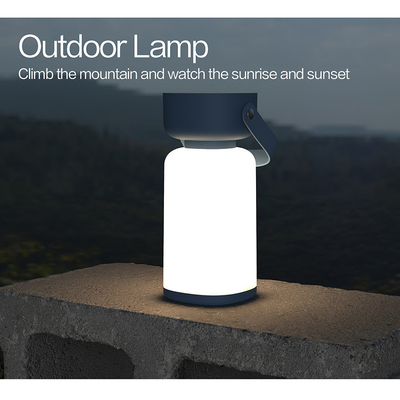 مصباح محيطي خارجي بسيط لاسلكي محمول LED لمسة مخيم المنزل ضوء ليلي