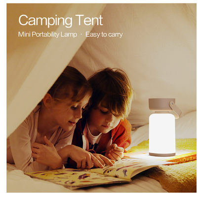 مصباح محيطي خارجي بسيط لاسلكي محمول LED لمسة مخيم المنزل ضوء ليلي