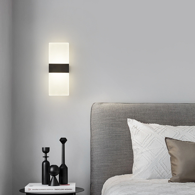 مصباح حائط LED مستطيل بسيط عصري غرفة نوم شفافة غرفة معيشة مطعم فندق