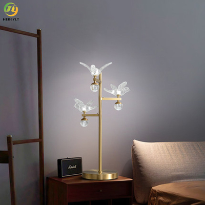 مصباح طاولة السرير LED للديكور قراءة الزجاج الشفاف D420 X H680