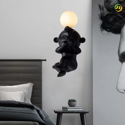 G4 غرفة نوم الحديثة الجدار مصباح الدب القرد الكرتون الزخرفية