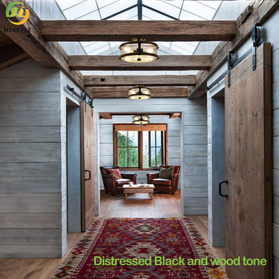 تستخدم للمنزل / الفندق الساخن بيع الشمال نمط الزجاج الحديد الخشب ضوء السقف