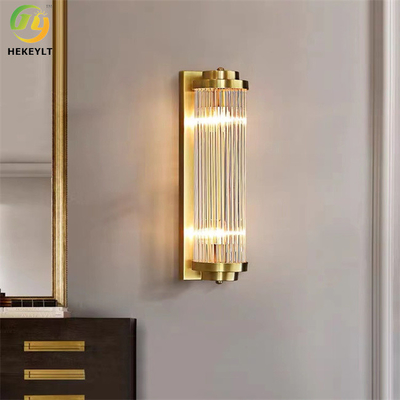 E14 Metal Crystal LED Modern Wall Light فاخر للسكنية