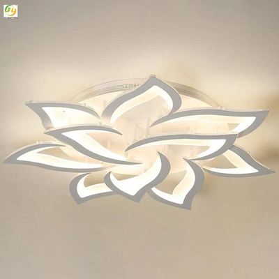 الاكريليك الفني غرفة نوم الحديثة أدى ضوء السقف بسيطة الزخرفية زهرة بيضاء