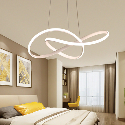 الثريات المعدنية الاكريليك الحديثة LED الدائري لغرفة النوم وغرفة المعيشة