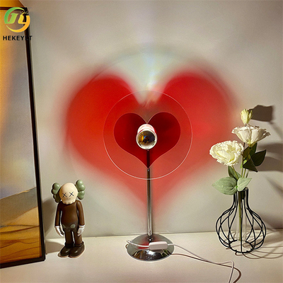 Red Love Heart Bedside Led Table Lamp لغرفة النوم والجو الرومانسي والديكور