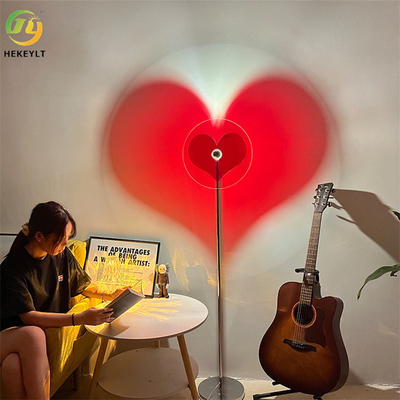 Red Love Heart Bedside Led Table Lamp لغرفة النوم والجو الرومانسي والديكور