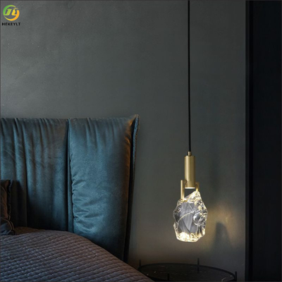 مصباح قلادة K9 Crystal Pineapple من النحاس بالكامل لغرفة المعيشة وغرفة النوم وغرفة الطعام بجانب السرير