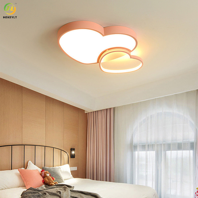 مصباح سقف ليد حديث وبسيط على شكل قلب لغرفة نوم الأطفال