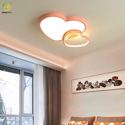 مصباح سقف ليد حديث وبسيط على شكل قلب لغرفة نوم الأطفال