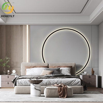 الحديثة بسيطة LED حلقة الجدار مصباح لغرفة النوم اللوح الأمامي غرفة المعيشة خلفية