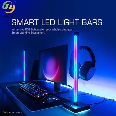 RGB موسيقى جو ضوء متعدد إيقاع وضع الكمبيوتر منضدية لعبة سماعة رأس يمكن التحكم فيها عن طريق التطبيق