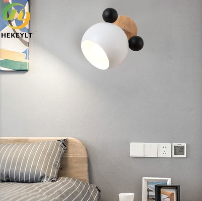 مصباح جداري إبداعي إسكندنافي بسيط ميكي سجل كارتون لغرفة الأطفال مصباح بجانب السرير