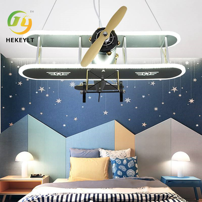 إلهامية LED الأطفال الطائرة الضوء الصبي غرفة النوم شخصية الكرتون الذكي معلقة الضوء