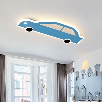 كرتون LED حماية العين نموذج سيارة ضوء السقف بدون خطوة ضوء RGB ضوء غرفة نوم الأطفال