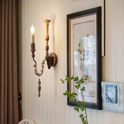 الرعاية الروتينية الخشب القديم الفن الحائط مصباح غرفة المعيشة غرفة الطعام غرفة النوم الممر الزفاف