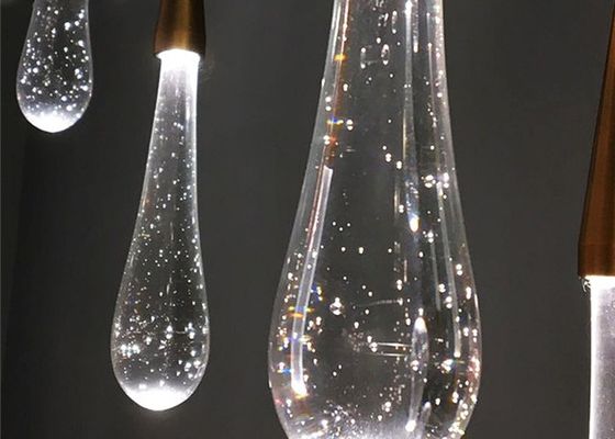 LED قطرة ماء حديثة كريستال قطرة مصباح لشريط مطعم إبداعي