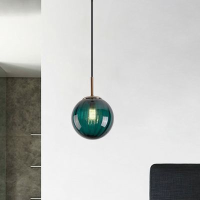 ضوء قلادة الكرة الزجاجية الحديثة الملونة لغرفة الطعام