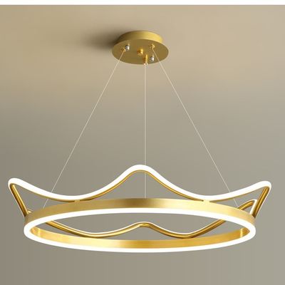 Indoor Lighting Crown Shape Aluminum Acrylic Nordic Luxury Chandeliers &amp; Pendant Lights Modern