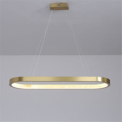 مصباح LED من الألومنيوم + أكريليك معلق على الرمال الذهبية حديث بسيط